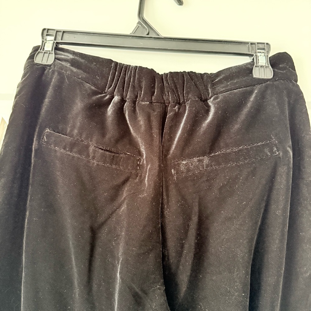 NWT- A New Day Woman’s High Rise Black Velvet Straight Leg Trouser Sz 6 - Picture 7 of 12
